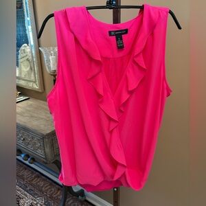 INC International Concepts bright pink sleeveless blouse.❣️